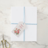 バラウォーターカラーブーケ結婚ーズ ギフトタグ (より糸付き)