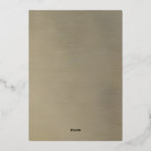 バラウォーターカラーロマンチック秋の結婚式招待状 箔シーズンカード (裏面)