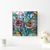 バラウォールクロック、27.3 cm平方アクリル スクエア壁時計 (ホーム)