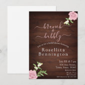 バラウッドブランチ&バブリーブライダルシャワー 招待状 (正面/裏面)