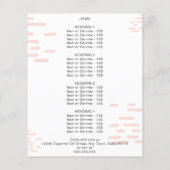 バラエッセンシャル油ウォーターカラーフローラボトルプロモーション チラシ (裏面)