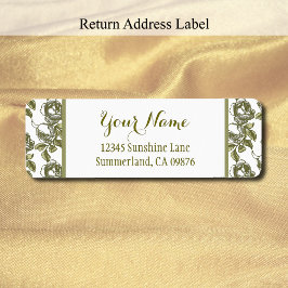 バラエッチングパターン白金ゴールド編集可能リターン ラベル