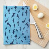 バラエティのハンマーヘッドサメ キッチンタオル (四つ折り)