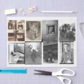 バラエティフォトデコパージュコラージュティッシュペーパー 薄葉紙 (クラフト)