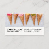 バラエティーアイスクリームコーン味 |果実の実 名刺 (裏面)