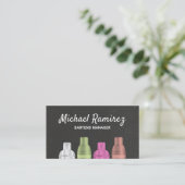 バラエティーカクテルシェーカーズビジネスカード 名刺 (スタンド正面)