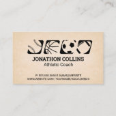 バラエティースポーツボールのアイコン | 陸上競技 名刺 (裏面)