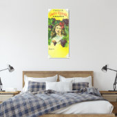 バラエティーチョイスレイクケウカブドウのラベル キャンバスプリント (インサイチュ (寝室))