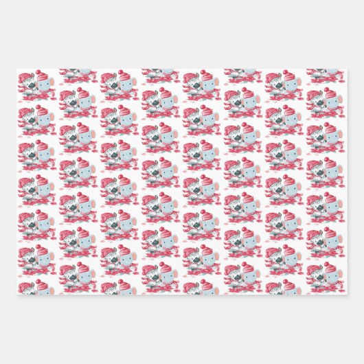 バラエティーパックラッピング紙 ラッピングペーパーシート (正面)