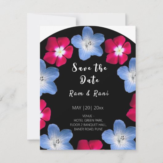 バラエティーモデルブラック 招待状 (正面)