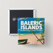 バラエティ諸島地中海の楽園 缶バッジ (正面&裏面)