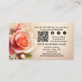 バラエレガントご注文ありがとうございます 名刺 (裏面)