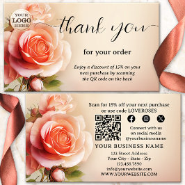 バラエレガントご注文ありがとうございます 名刺