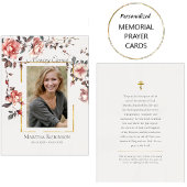 バラエレガントつる植物メモリアル正統祈りの言葉カード プレイスカード