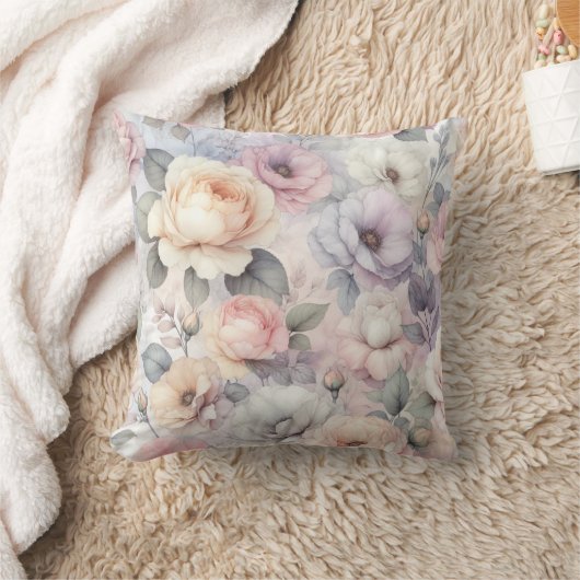 バラエレガントの花 クッション (ブランケット)