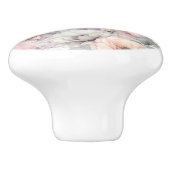 バラエレガントの花 セラミックノブ (側面)