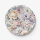 バラエレガントの花 ペーパープレート (正面)