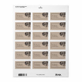 バラエレガントウェディング素朴住所 シール (フルシート)