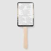 バラエレガントカトリック結婚式 プログラム ハンドファン (裏面)