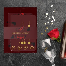 バラエレガントガーデン 招待状ベリーバンド