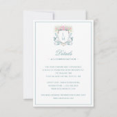 バラエレガントクレストと弓詳細エンクロージャカード サンキューカード (正面)