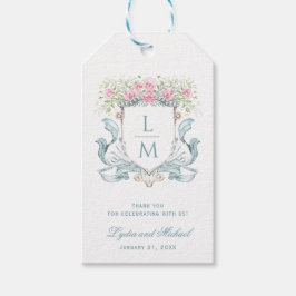 バラエレガントクレスト（弓あり） |モノグラム結婚ズ ギフトタグ