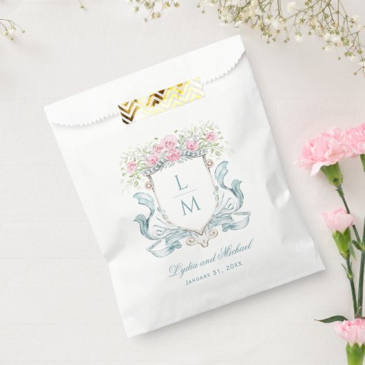 バラエレガントクレスト（弓あり） |モノグラム結婚ズ フェイバーバッグ (封をした状態)