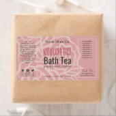 バラエレガントコーラルピンクフローラ浴製品ラベル ラベル (インサイチュ)