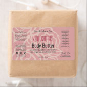 バラエレガントコーラルピンクフローラ瓶の製品ラベル ラベル (インサイチュ)