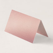 バラエレガントゴールドフォイルスクリプト写真サンキューカード 名刺 (裏面)