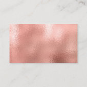 バラエレガントゴールドフォイル清掃ハウスクリーニング 名刺 (裏面)