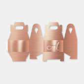 バラエレガントゴールドフォイル結婚式の引き出物 フェイバーボックス (折り畳みなし)