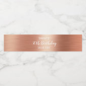 バラエレガントゴールドフォイル30歳の誕生日 ペットボトルラベル (シングルラベル)