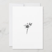 バラエレガントシルバー・クリスマス未来のミセス・シャワー 招待状 (裏面)