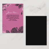バラエレガントバルミツワー披露宴カード エンクロージャーカード (正面/裏面)