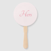 バラエレガントピンクヒーと婚約結婚ズ ハンドファン (裏面)