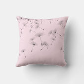 バラエレガントピンク落としタンポポ用クッション クッション (裏面)