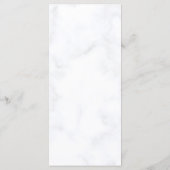 バラエレガントフラワーカスタムウェディングディナー メニュー (裏面)