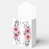 バラエレガントフラワーカスタムウェディング フェイバーボックス (オープン)