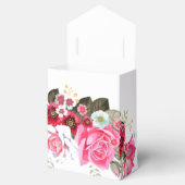 バラエレガントフラワーカスタムウェディング フェイバーボックス (オープン)