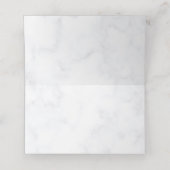 バラエレガントフラワーカスタムウェディング プレイスカード (内部開封)