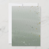 バラエレガントフローラガールバプテスマ祈りの言葉カード 招待状 (裏面)