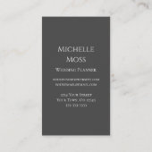 バラエレガントフローラシンプル植物学 名刺 (裏面)