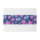 バラエレガントフローラピンク紫ブルーパターン 招待状ベリーバンド (裏面例)