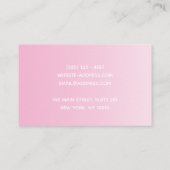 バラエレガントフローラモノグラムクラス 名刺 (裏面)