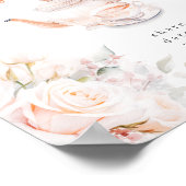 バラエレガントブライダルシャワー日付ナイトアイディア ポスター (角)