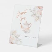 バラエレガントブライダルティーパーティーデザートバー 台座サイン (正面)