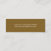 バラエレガントベージュ大理石 スキニー名刺 (裏面)