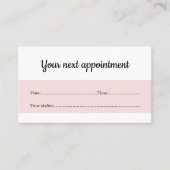 バラエレガントホワイト美しい 予約カード (正面)