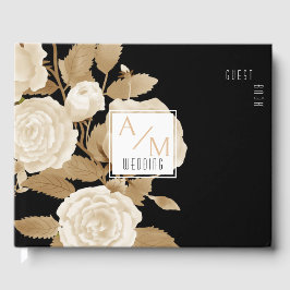 バラエレガントモノグラムブラック ゲストブック